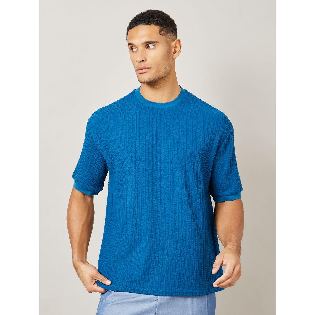 Styli Premium Puff Knit Textured Oversized T-Shirt-men-clothing-tshirtsandpolos-tshirts-image-1