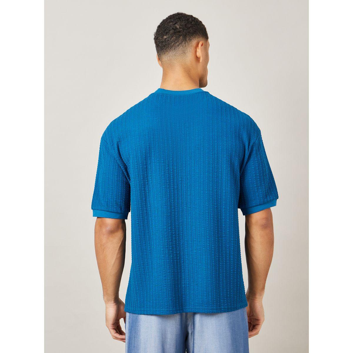 Styli Premium Puff Knit Textured Oversized T-Shirt-men-clothing-tshirtsandpolos-tshirts-image-4