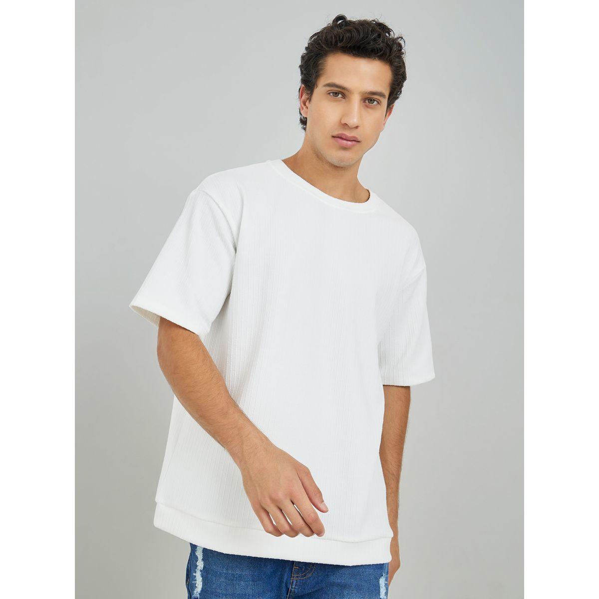 Styli Premium Oversized Textured Knit T-Shirt-men-clothing-tshirtsandpolos-tshirts-image-1