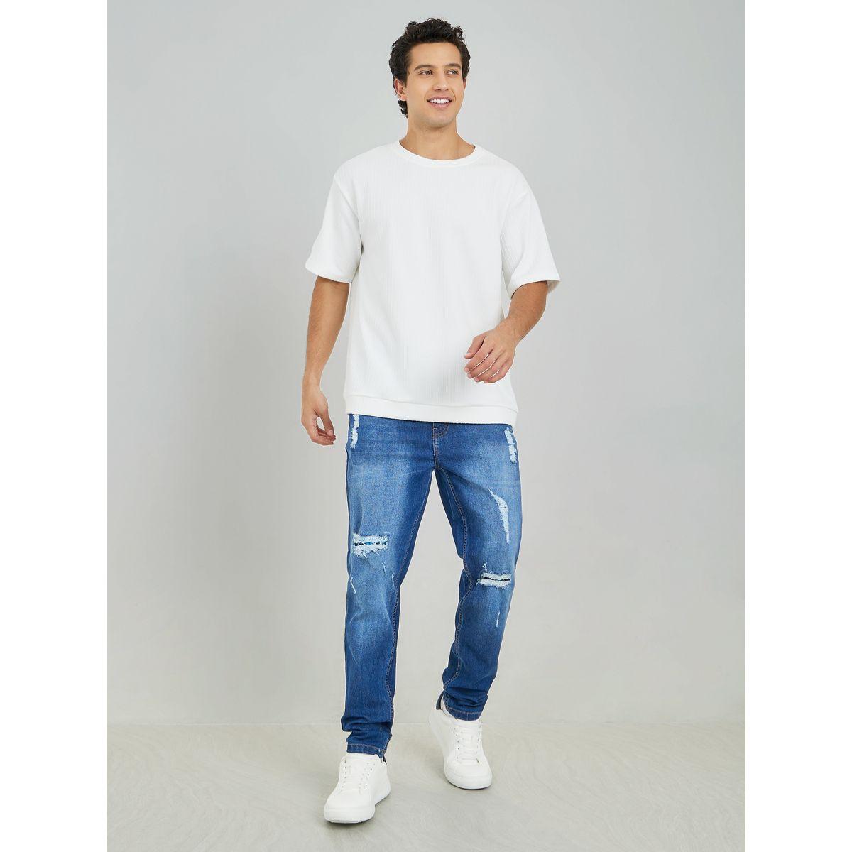 Styli Premium Oversized Textured Knit T-Shirt-men-clothing-tshirtsandpolos-tshirts-image-2