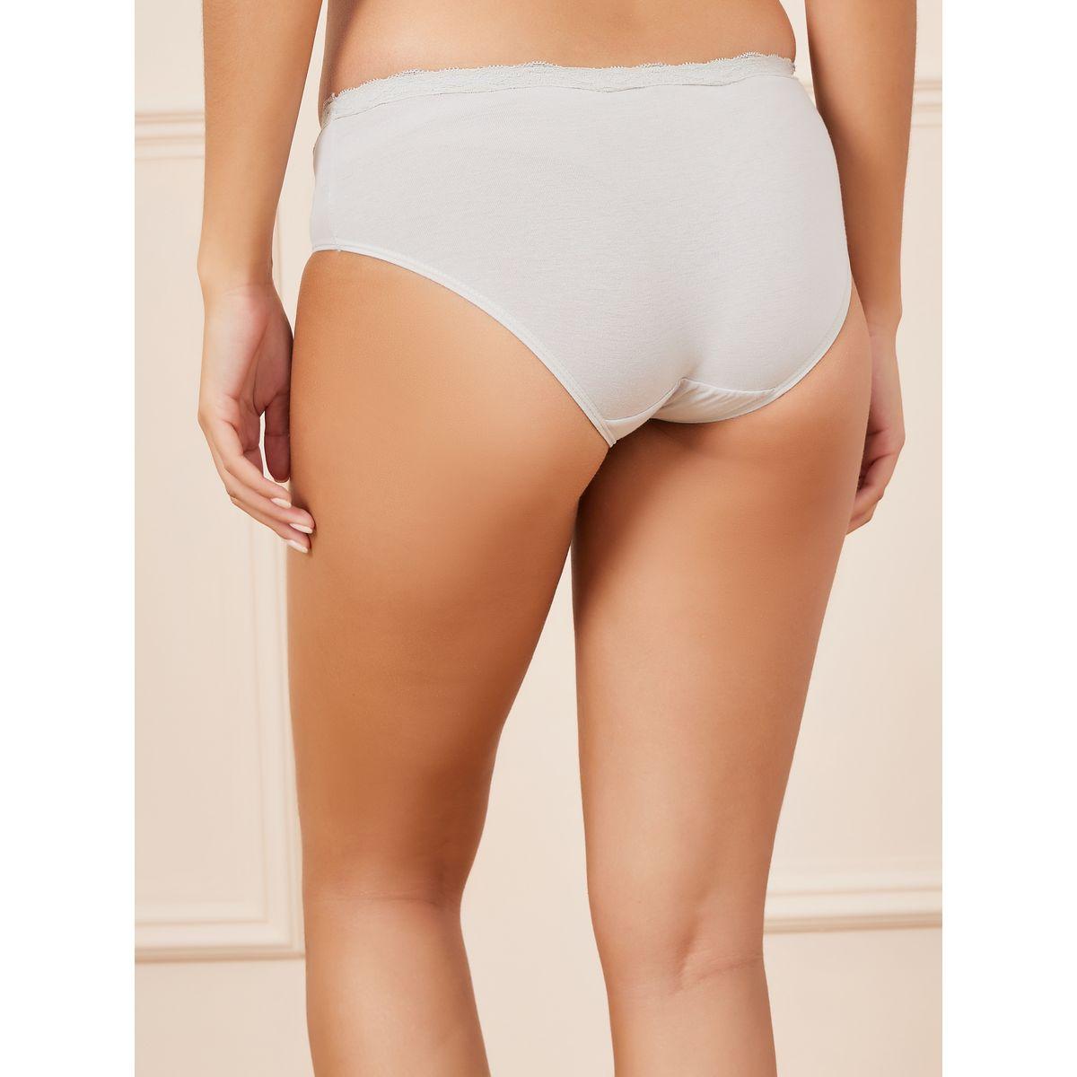 Styli Pack of 3 - Solid Lace Trim Detail Short-women-clothing-lingerie-panties-image-5