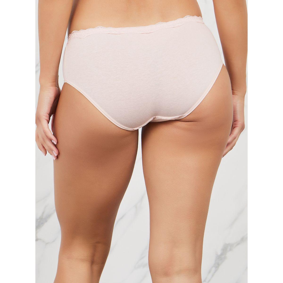 Styli Pack of 3 - Solid Lace Trim Short-women-clothing-lingerie-panties-image-5