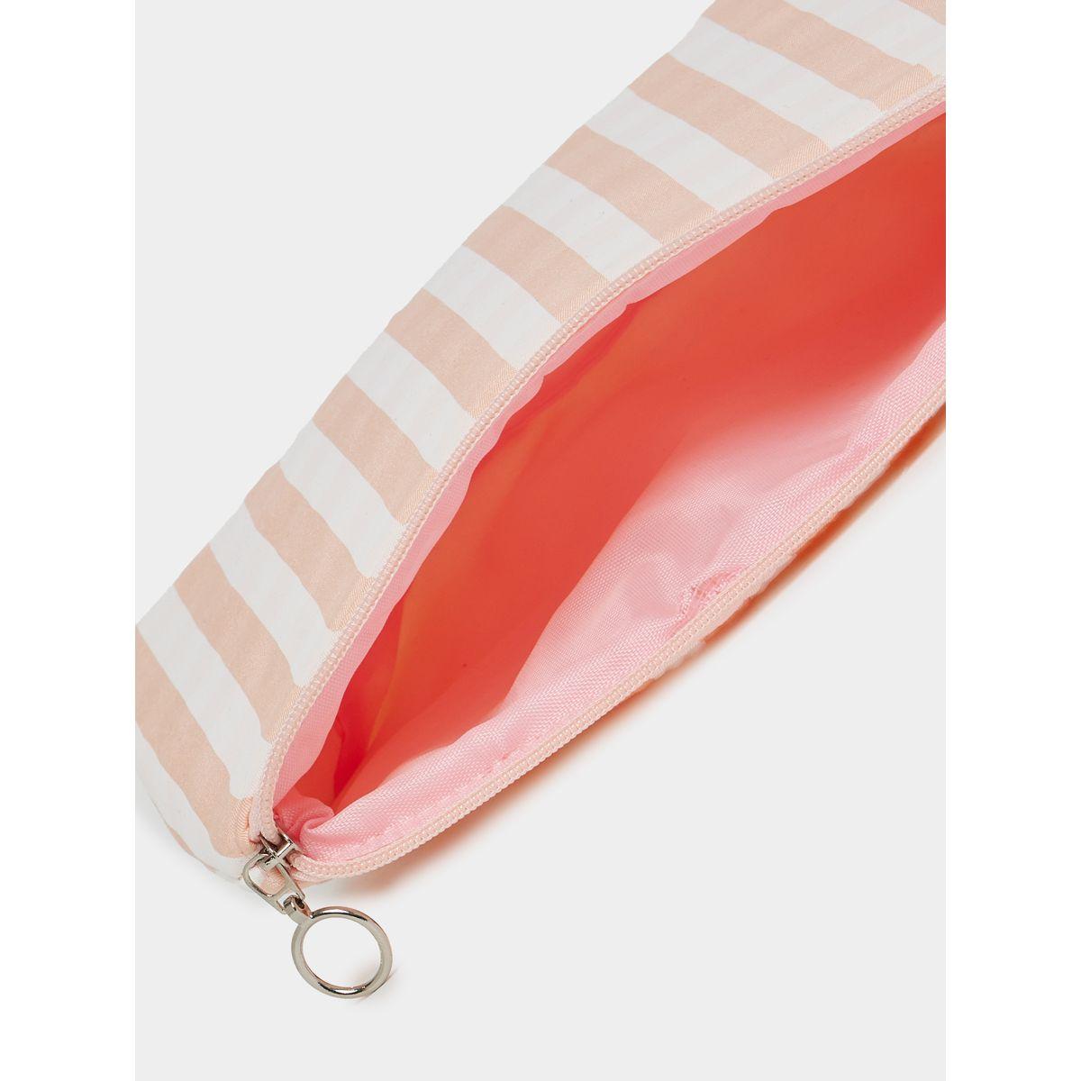 Styli Checked Zip Closure Washbag-travel-accessories-image-4