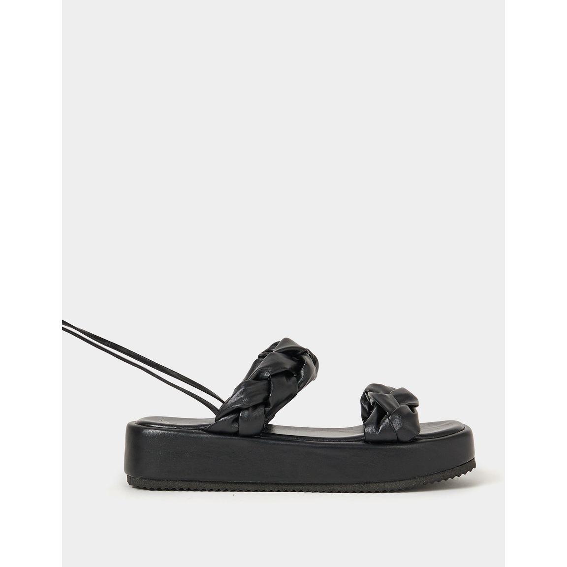 Styli Braided Double Strap Platform Sandal-women-shoes-sandals-flats-image-1