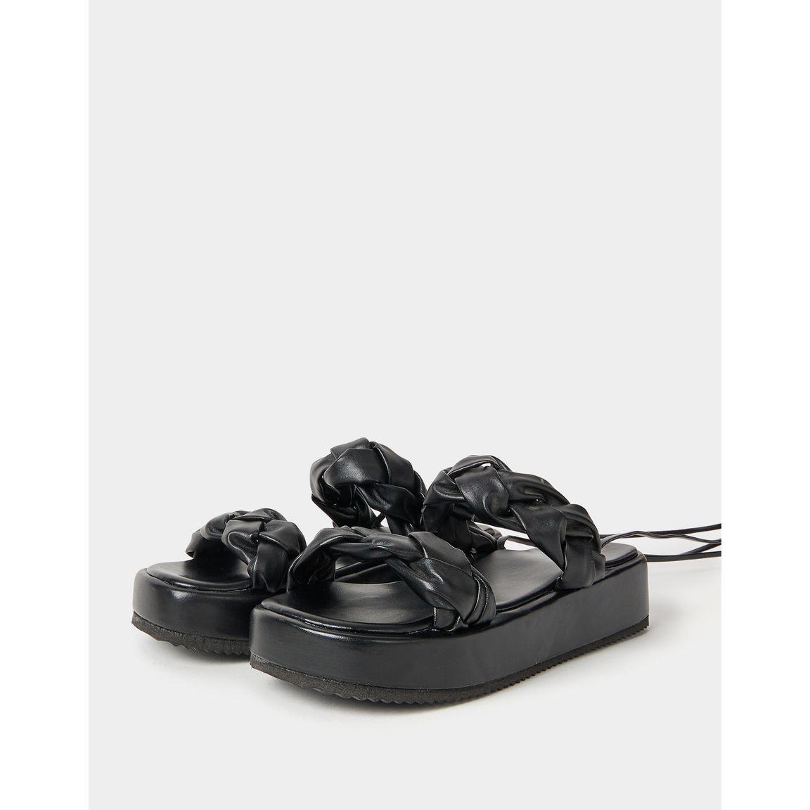صندل بسيور متعددة وتفاصيل مضفرة-women-shoes-sandals-flats-image-5