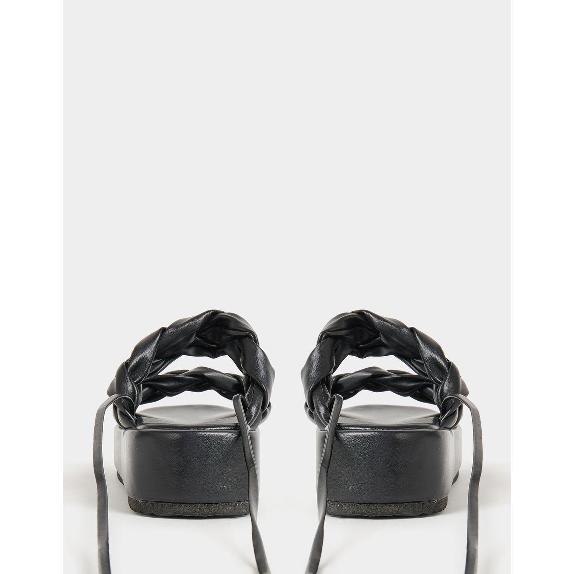 Styli Braided Double Strap Platform Sandal-women-shoes-sandals-flats-image-3