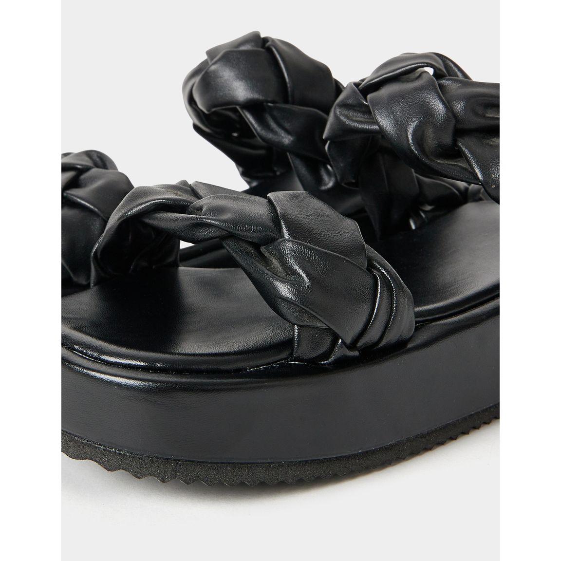 Styli Braided Double Strap Platform Sandal-women-shoes-sandals-flats-image-4