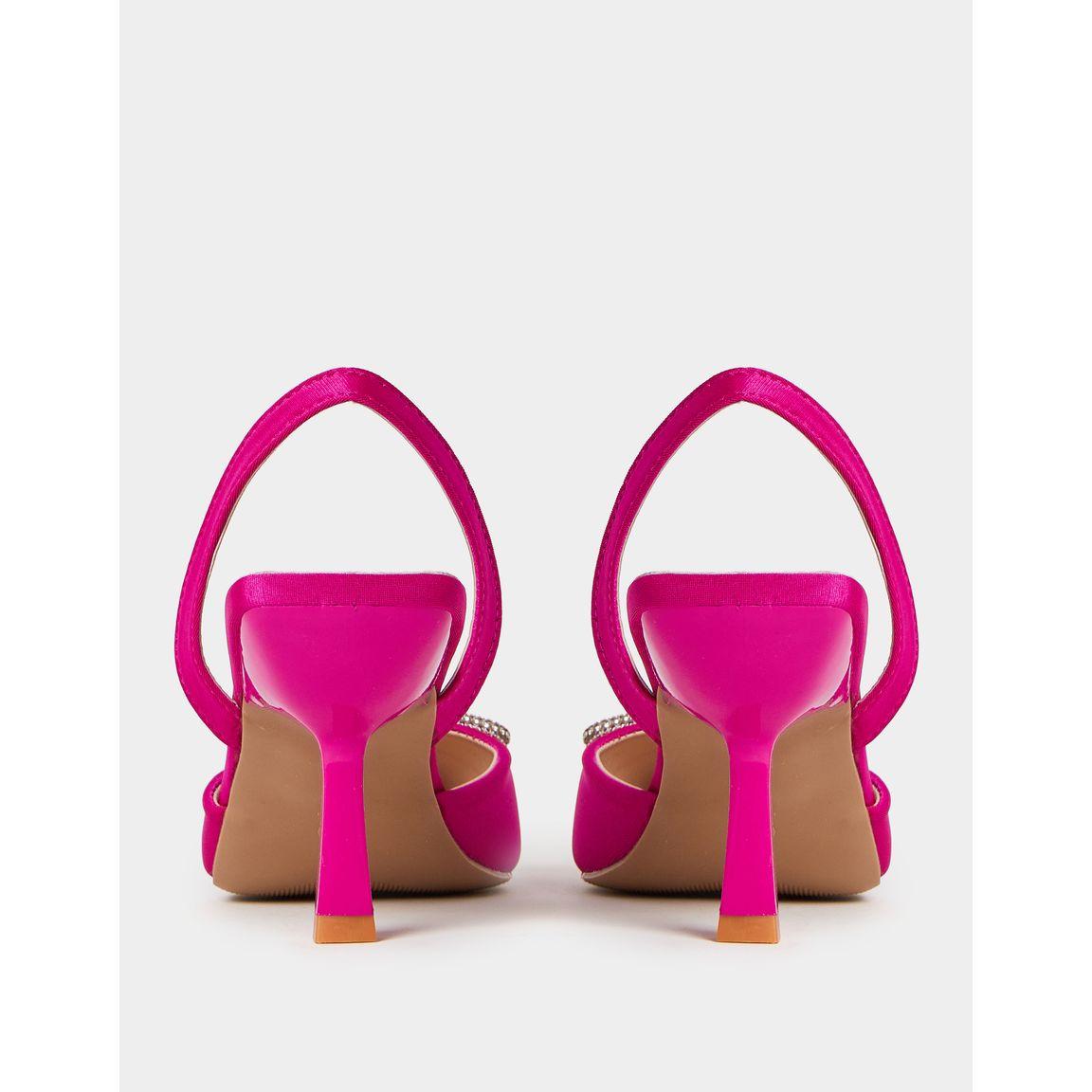 Styli Embellished Bow Trim Sling Back Pumps-women-shoes-heels-image-3