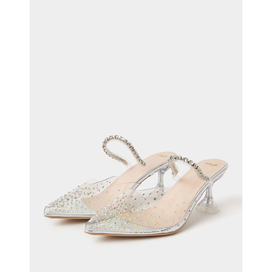 Styli Embellished Clear Heeled Sandal-women-shoes-heels-image-2