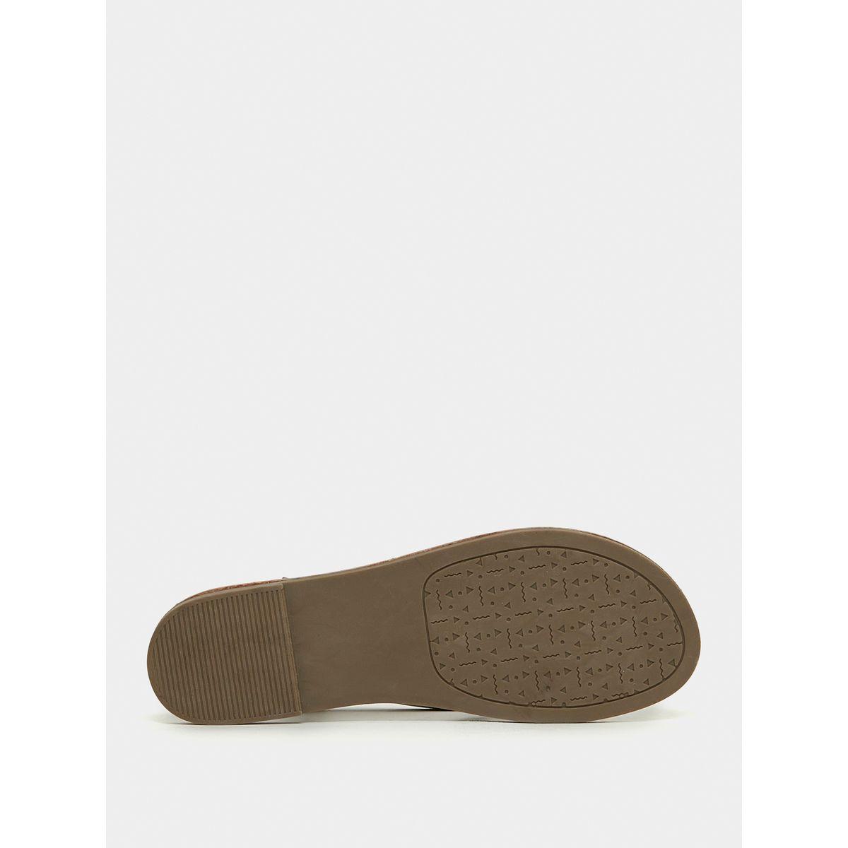 Styli Cross Strap Flat Sandal with Ankle Strap Closure-women-shoes-sandals-flats-image-7