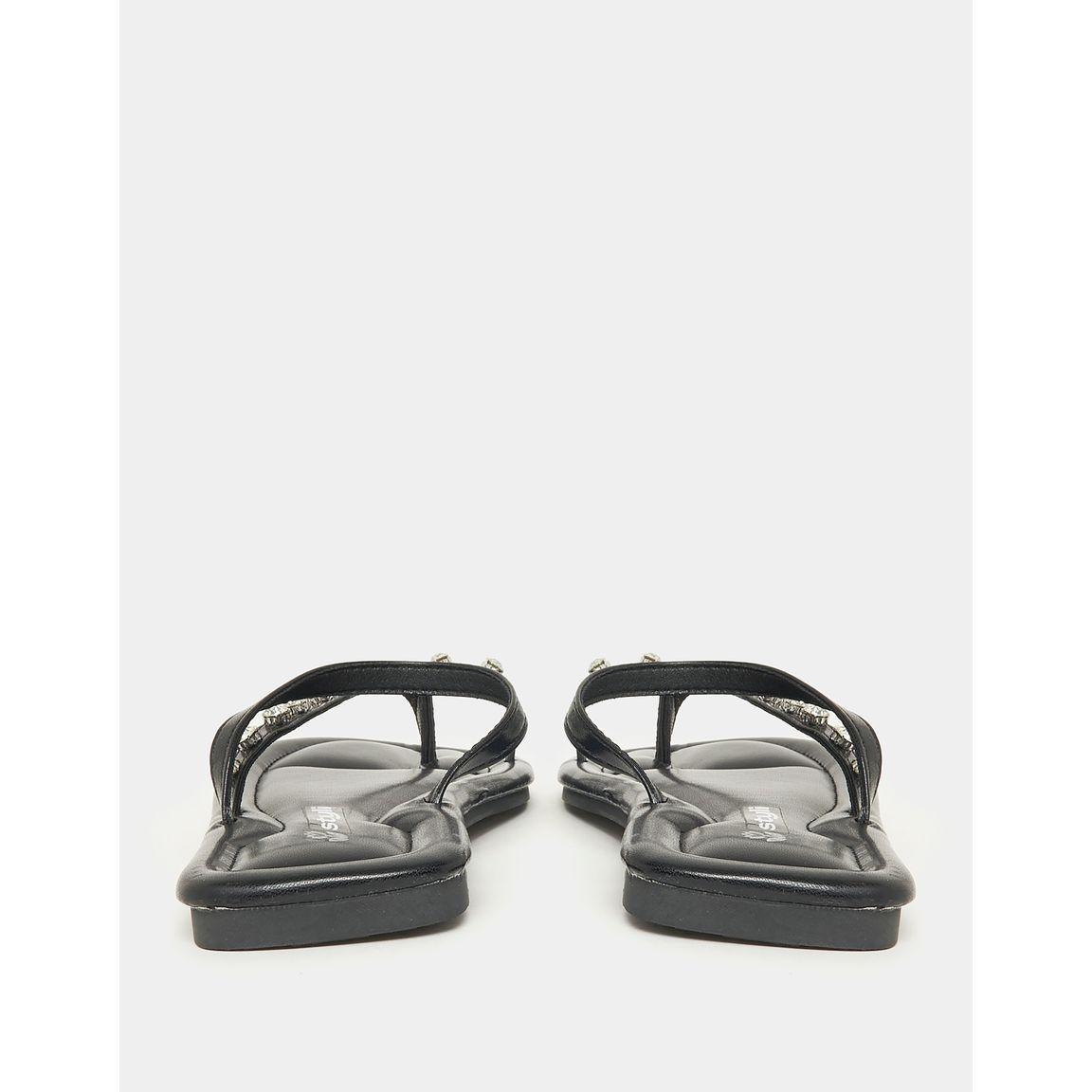 Styli Embellished Studded Toe Strap Flat Sandal-women-shoes-sandals-flats-image-4