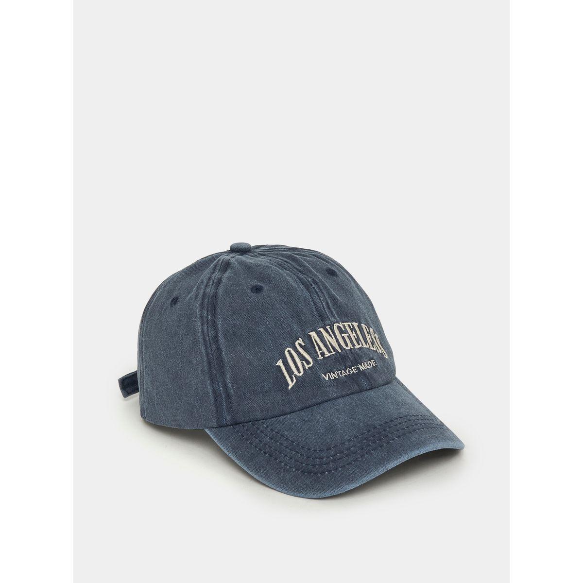 Styli Embroidered Los Angless Denim Baseball Cap-men-caps-image-1