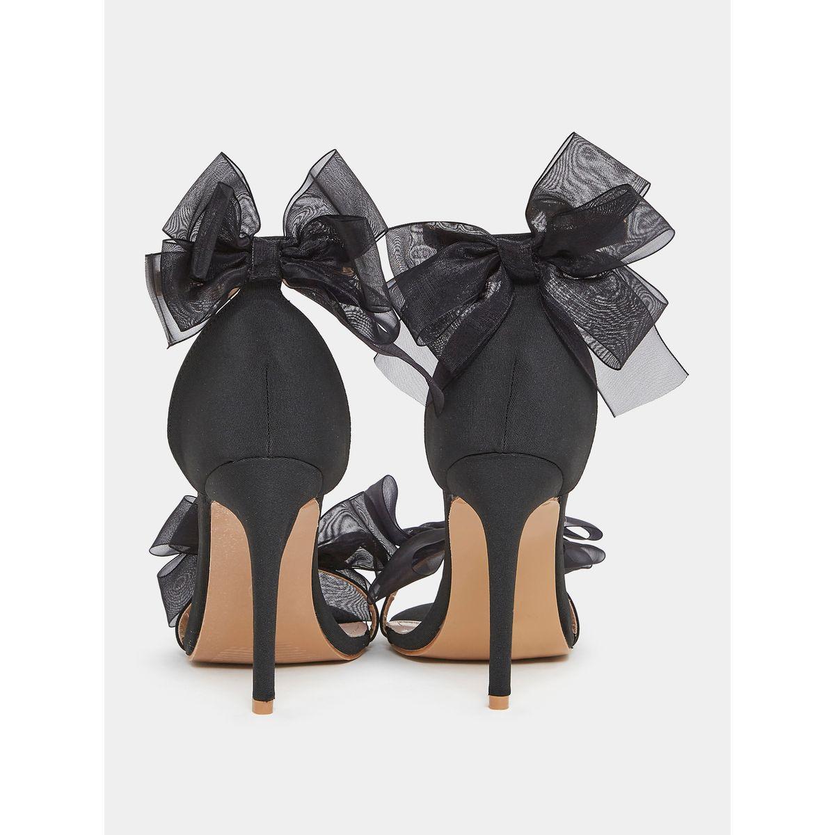 صندل بكعب عالي ومزين بفيونكة شبك-women-shoes-heels-image-4