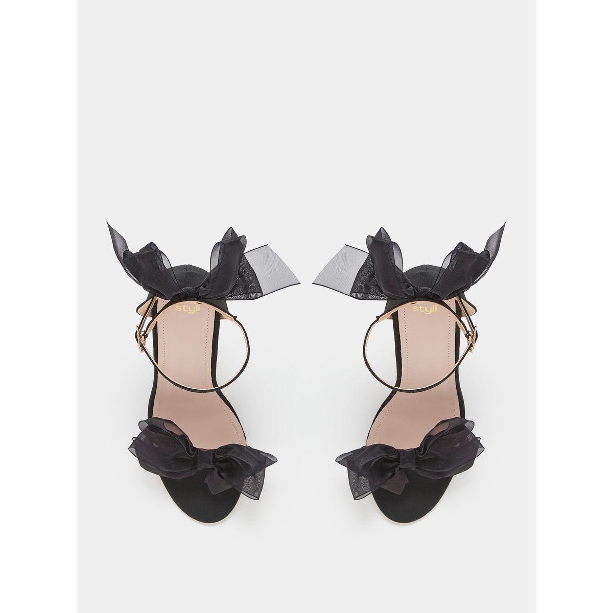 صندل بكعب عالي ومزين بفيونكة شبك-women-shoes-heels-image-5