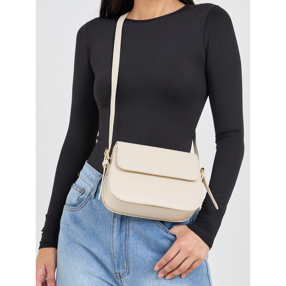 Styli Stitch Detail Flap Shoulder Bag-women-bagsandwallets-handbags-image-2