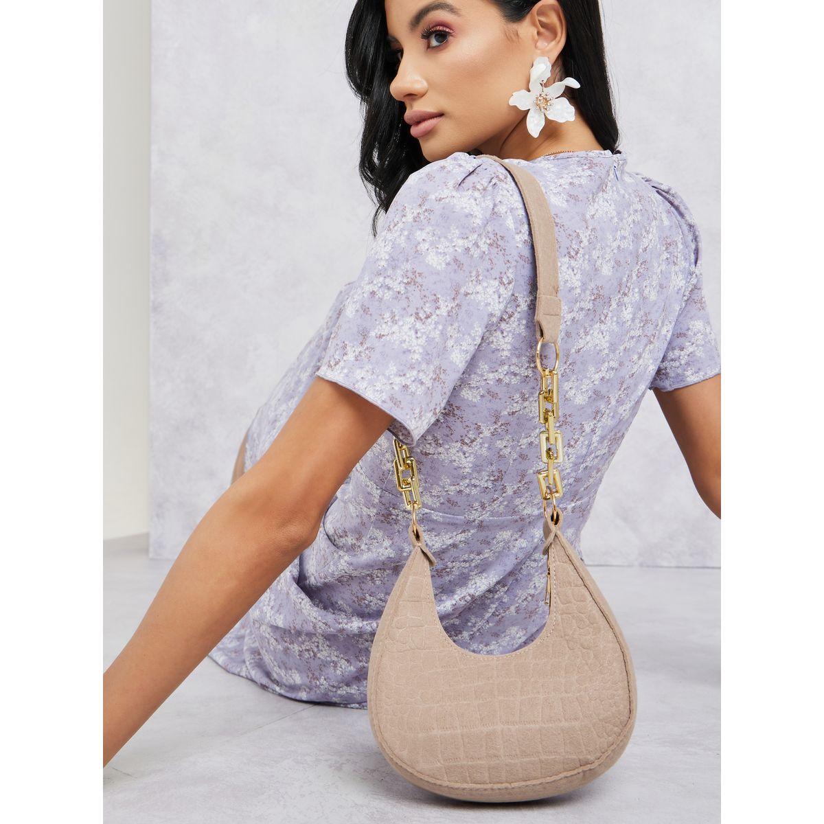 Styli Textured Big Chain Shoulder Bag-women-bagsandwallets-handbags-image-3