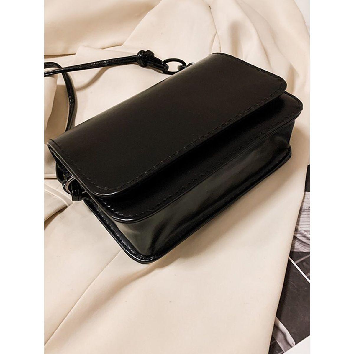 Styli Flap Over Chain Detail Strap Crossbody Bag-women-bagsandwallets-handbags-image-2
