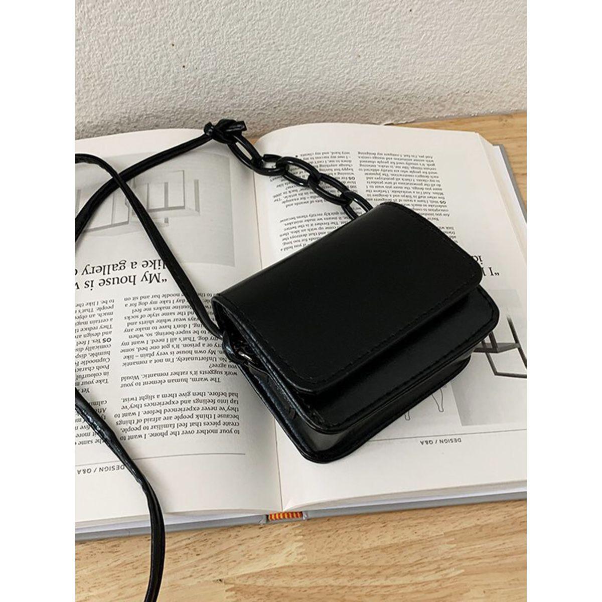 Styli Flap Over Chain Detail Strap Crossbody Bag-women-bagsandwallets-handbags-image-3