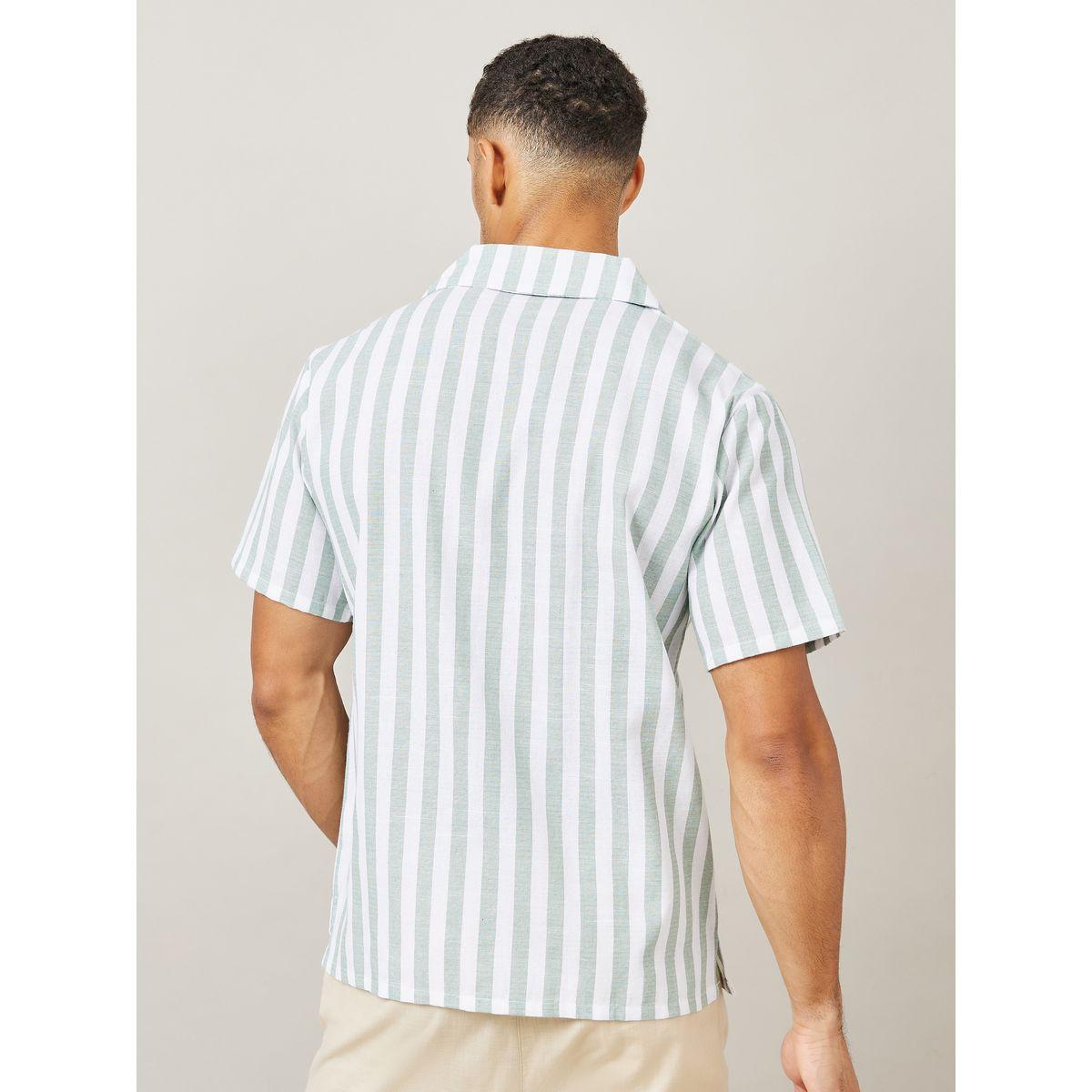 Styli Yarn Dyed Candy Striped Relaxed Fit Shirt-men-clothing-shirts-image-4