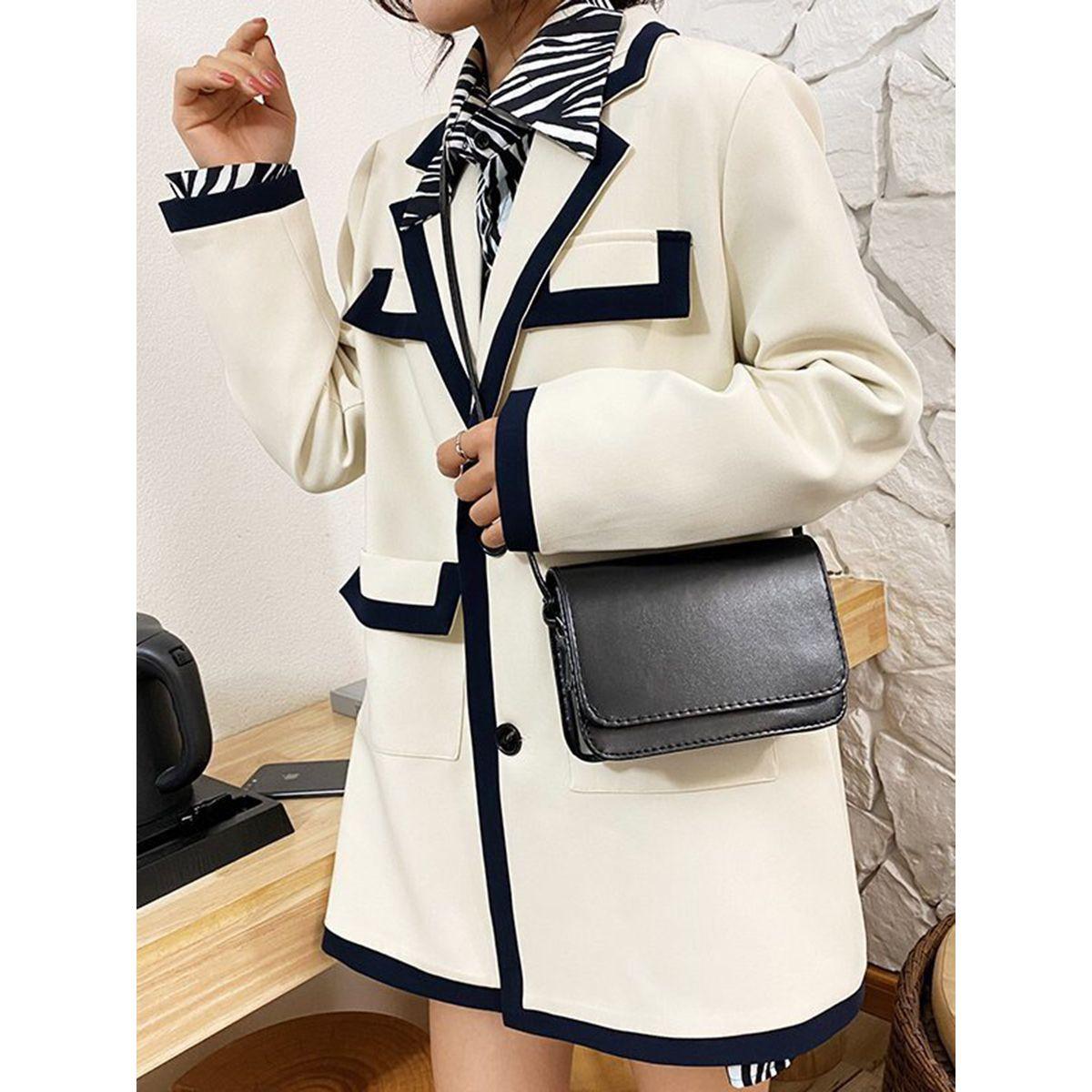 Styli Flap Over Chain Detail Strap Regular Crossbody Bag-women-bagsandwallets-handbags-image-1