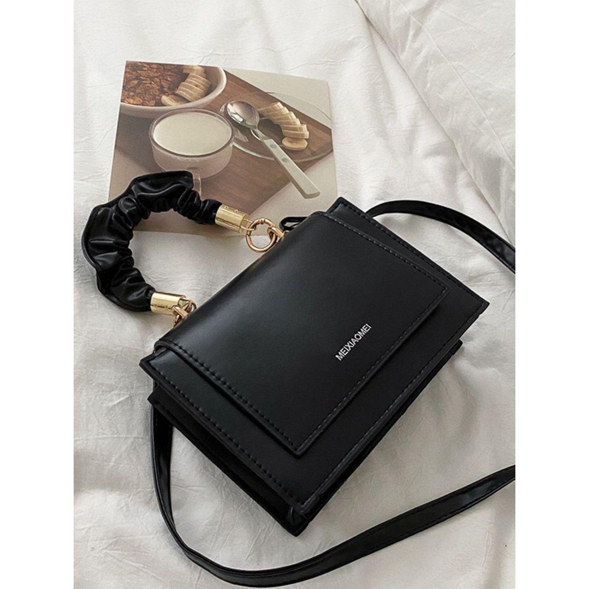 Styli Faux Leather Handbag with Detachable Strap-women-bagsandwallets-handbags-image-1