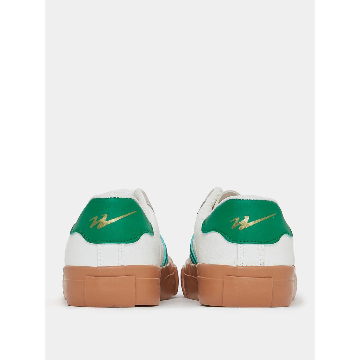 Styli Contrast Side Stripe Lace Up Sneakers-women-shoes-sneakers-image-4