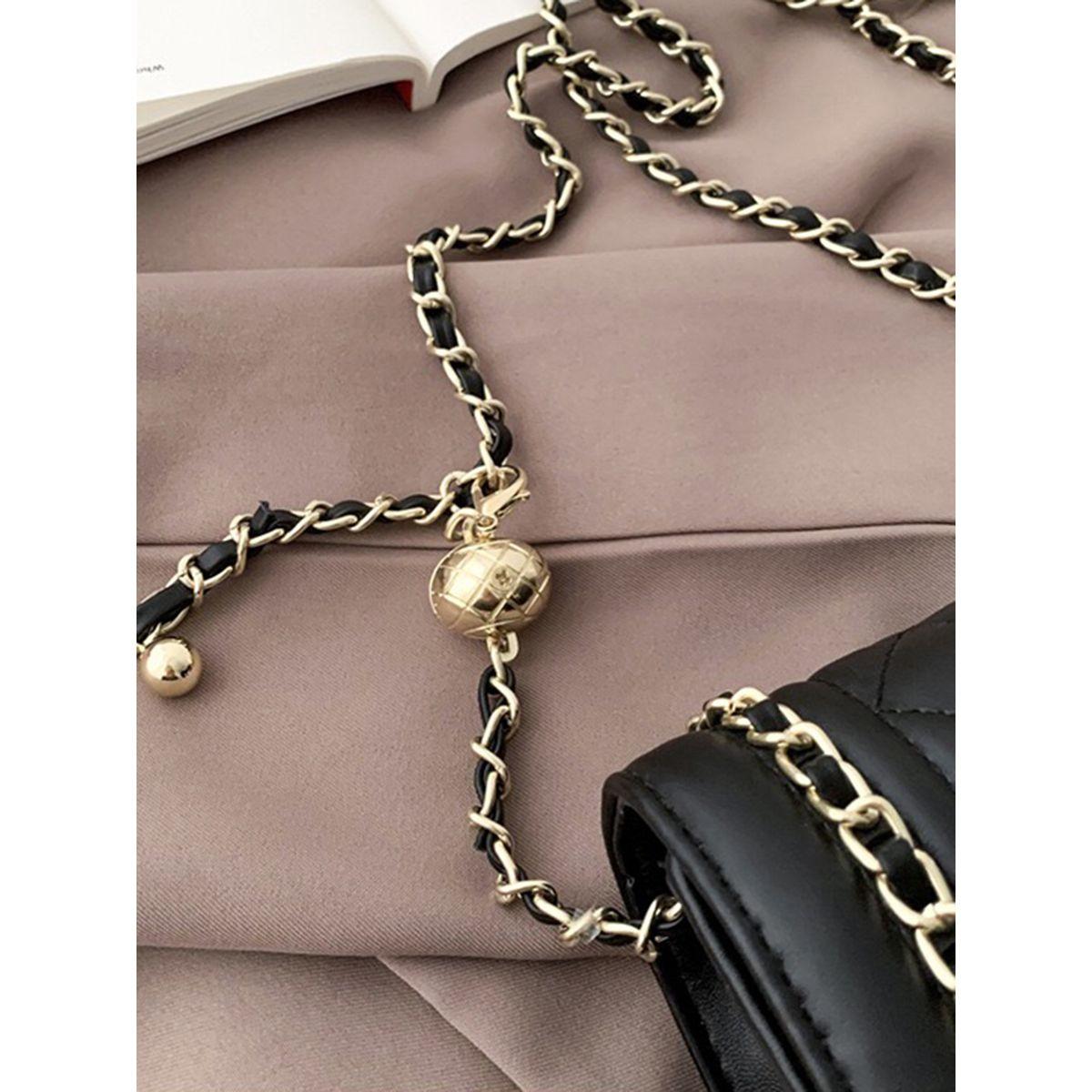 Styli Quilted Chain Detail Shoulder Bag-women-bagsandwallets-handbags-image-5