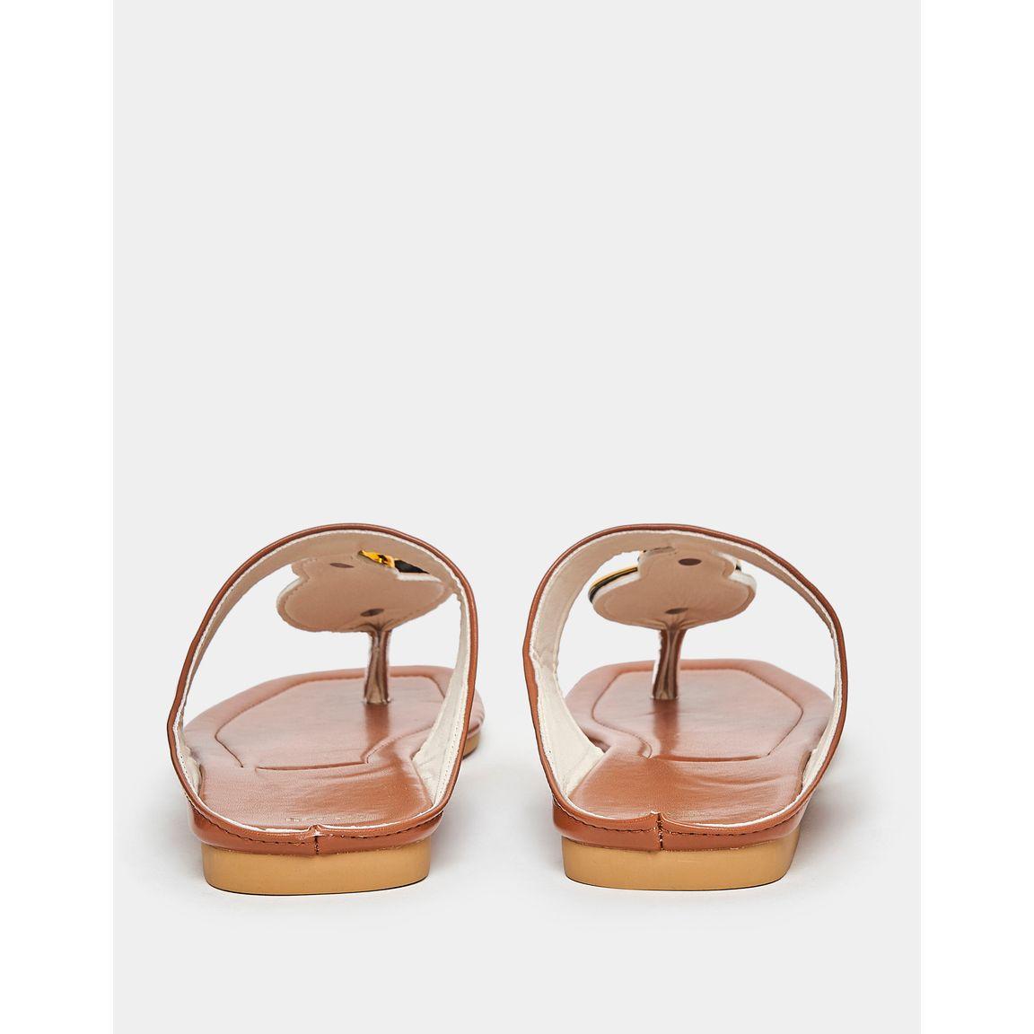 Styli Metal Trim Thong Flat Sandals-women-shoes-sandals-flats-image-3