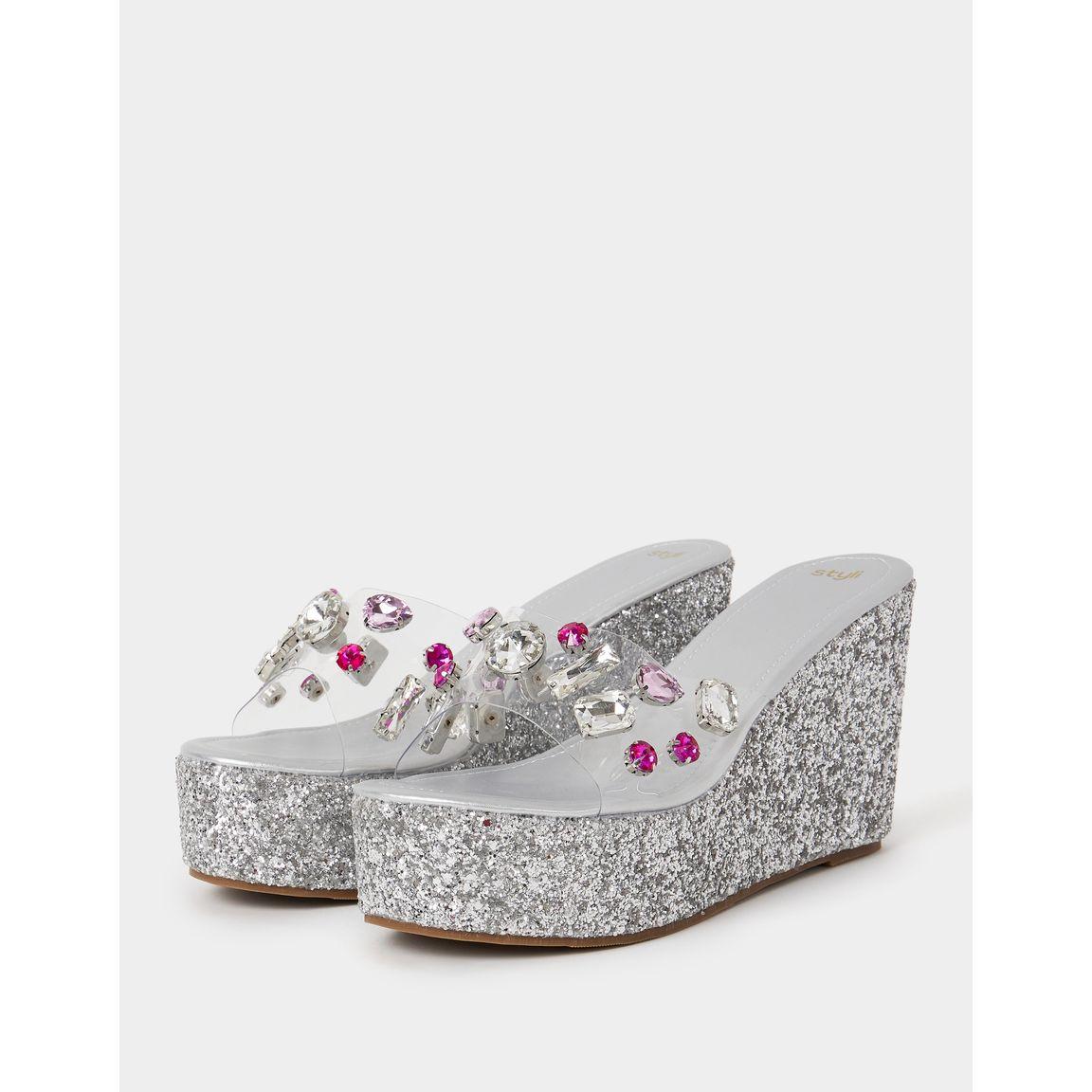 Styli Glitter Embellished Strap Platform Sandal-women-shoes-heels-image-2