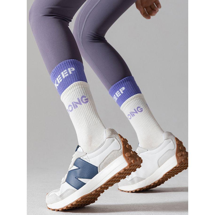 Styli Active Text Sock Over Sock Effect Silicon Pad Base Crew Yoga Socks-sports-gear-gym-image-3