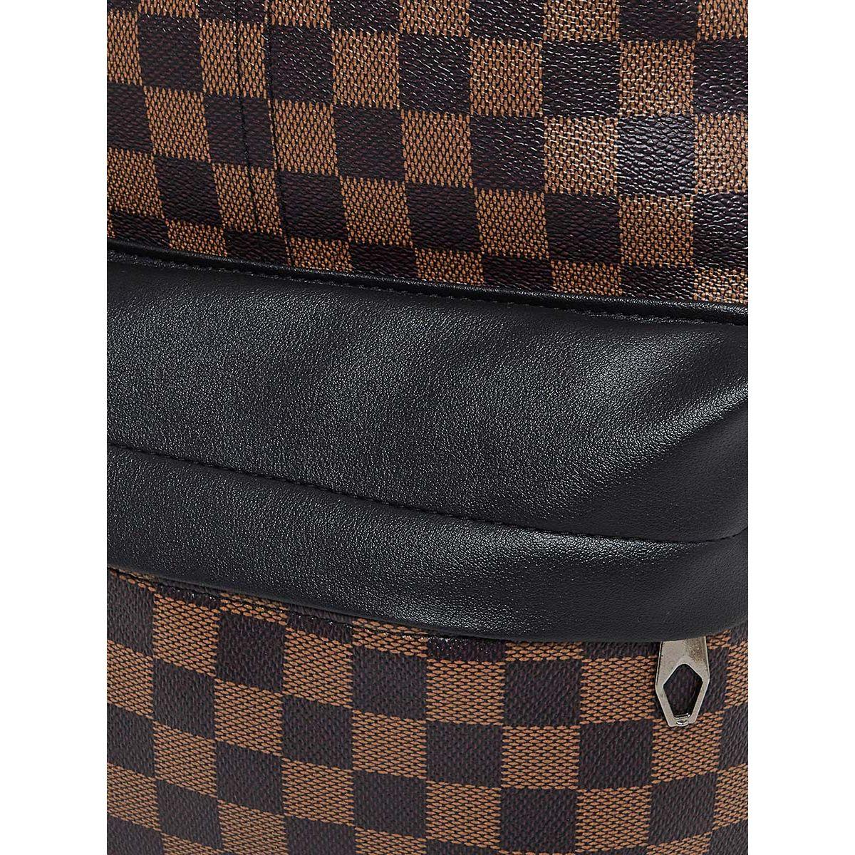 Styli Checked Print Backpack-men-bags-image-2