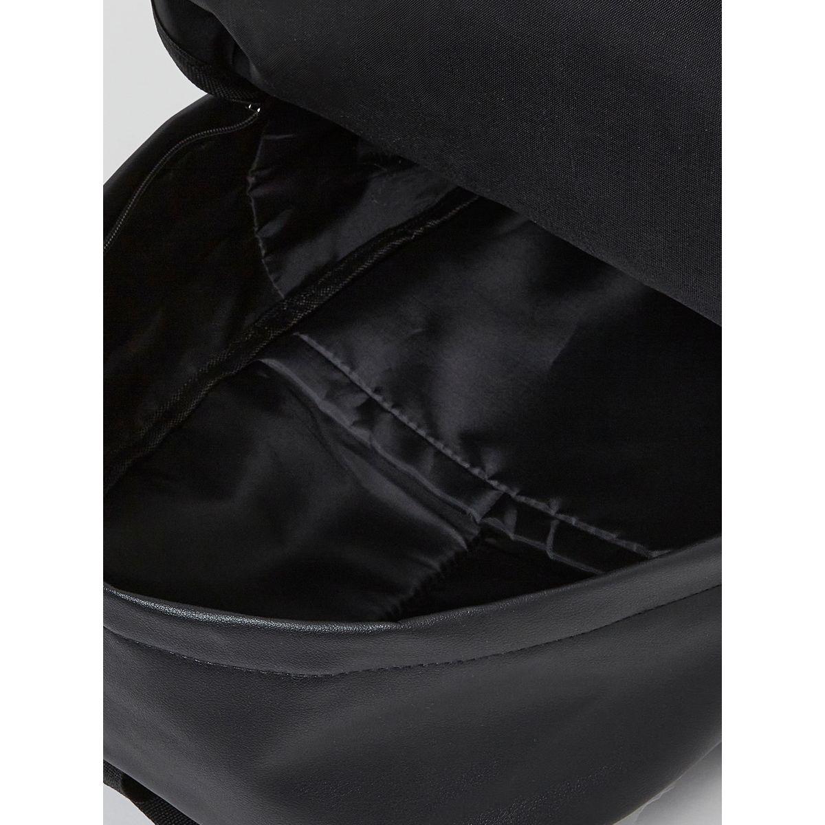 Styli Checked Print Stitch Detail Backpack-men-bags-image-4
