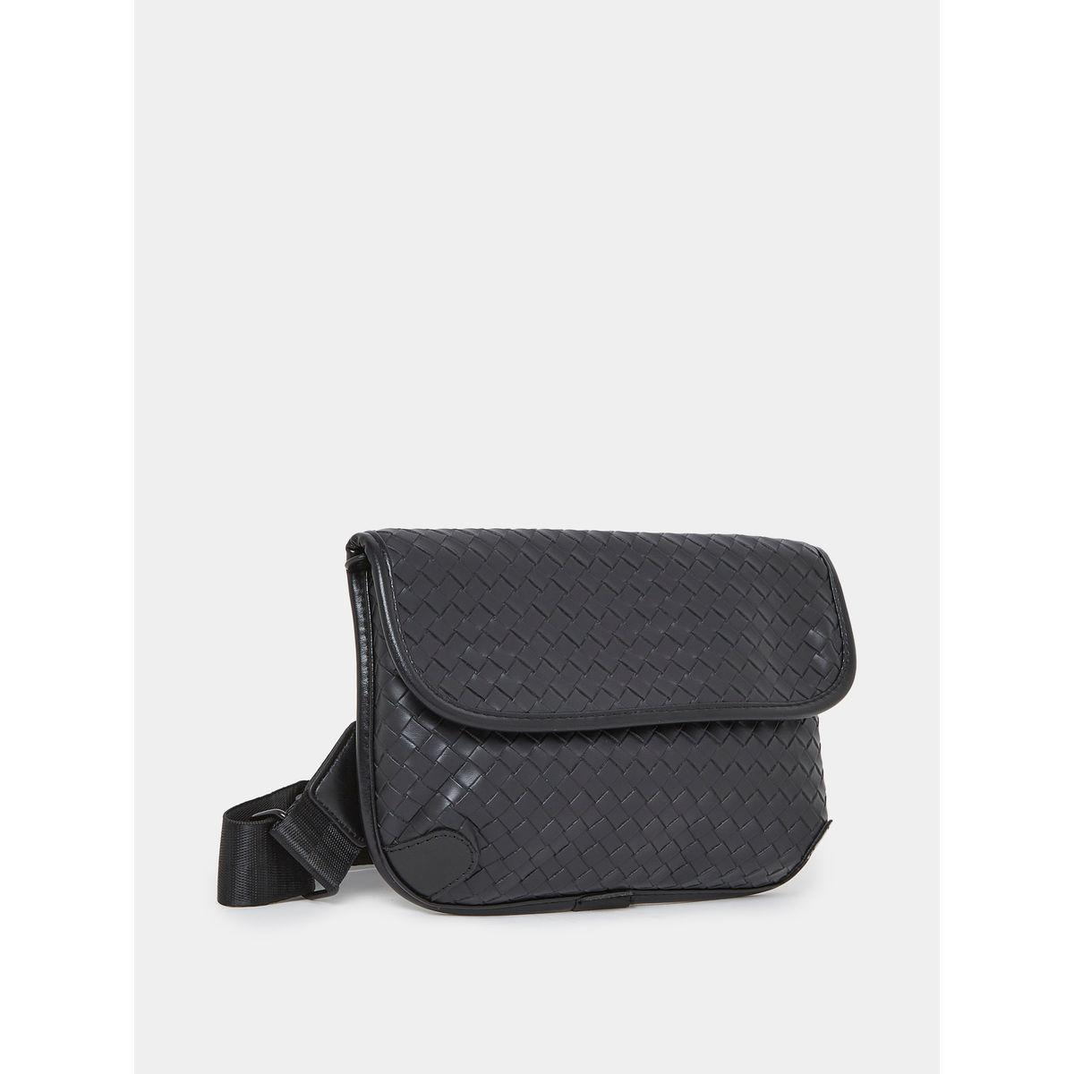 Styli Textured Flap Crossbody Bag-men-bags-image-1