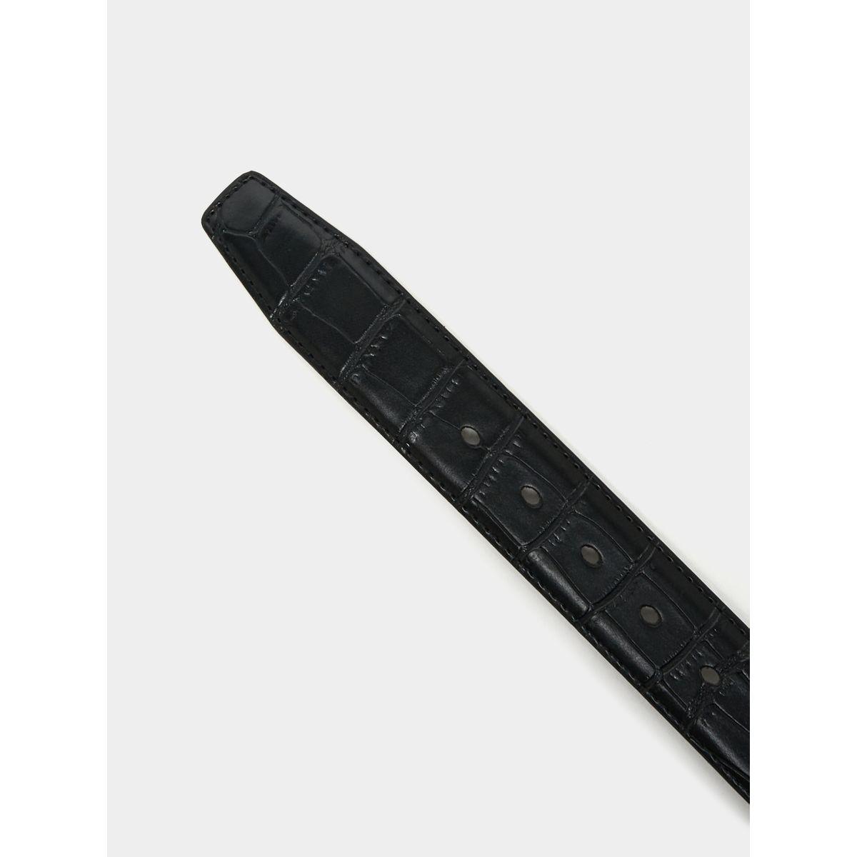 Styli Croc Texture Belt with Metal Buckle-men-beltsandwallets-belts-image-5