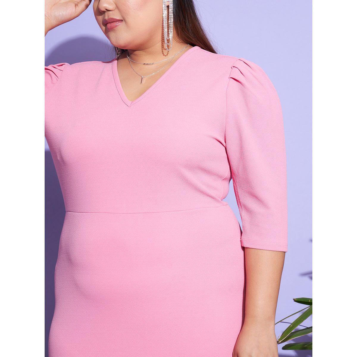فستان ميدي ضيق بشق خلفي ساسافراس × ستايلي-women-clothing-dresses-image-4