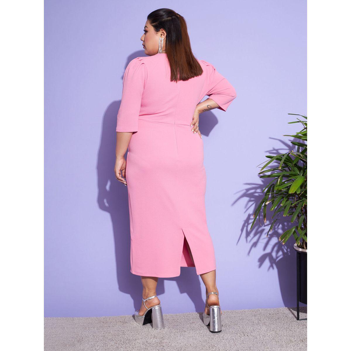 فستان ميدي ضيق بشق خلفي ساسافراس × ستايلي-women-clothing-dresses-image-5