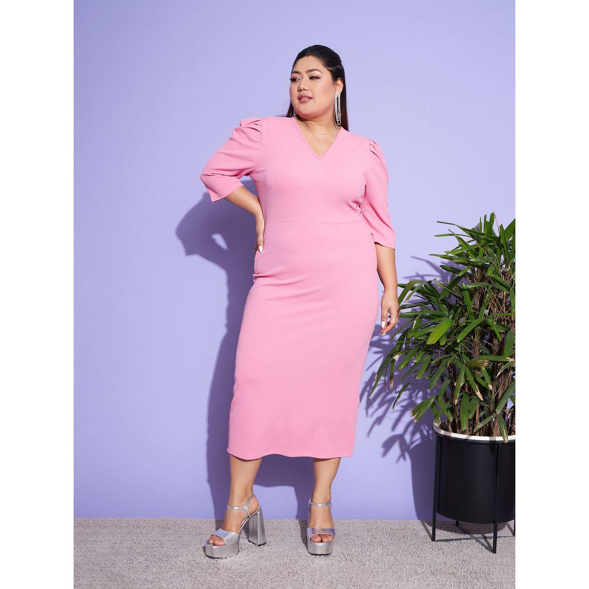 فستان ميدي ضيق بشق خلفي ساسافراس × ستايلي-women-clothing-dresses-image-7