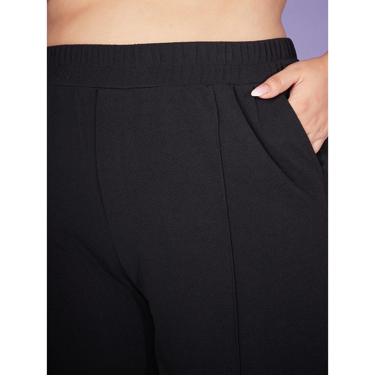 Sassafras X Styli Plus Puff Sleeve Belted Top & Bell Bottom Pants Co-Ords-women-clothing-dresses-image-5