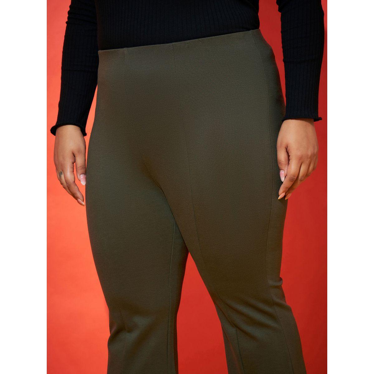 بنطال كاجوال بشق امامي ساسافراس × ستايلي-women-clothing-bottoms-trousers-image-4