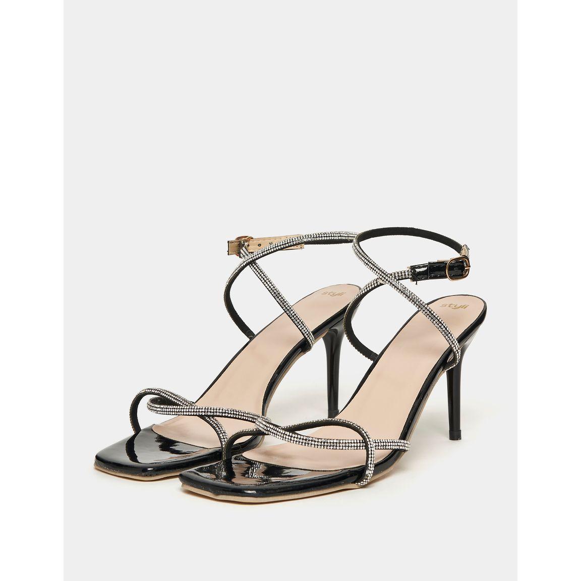 Styli Embellished Stiletto Heeled Sandal-women-shoes-heels-image-2