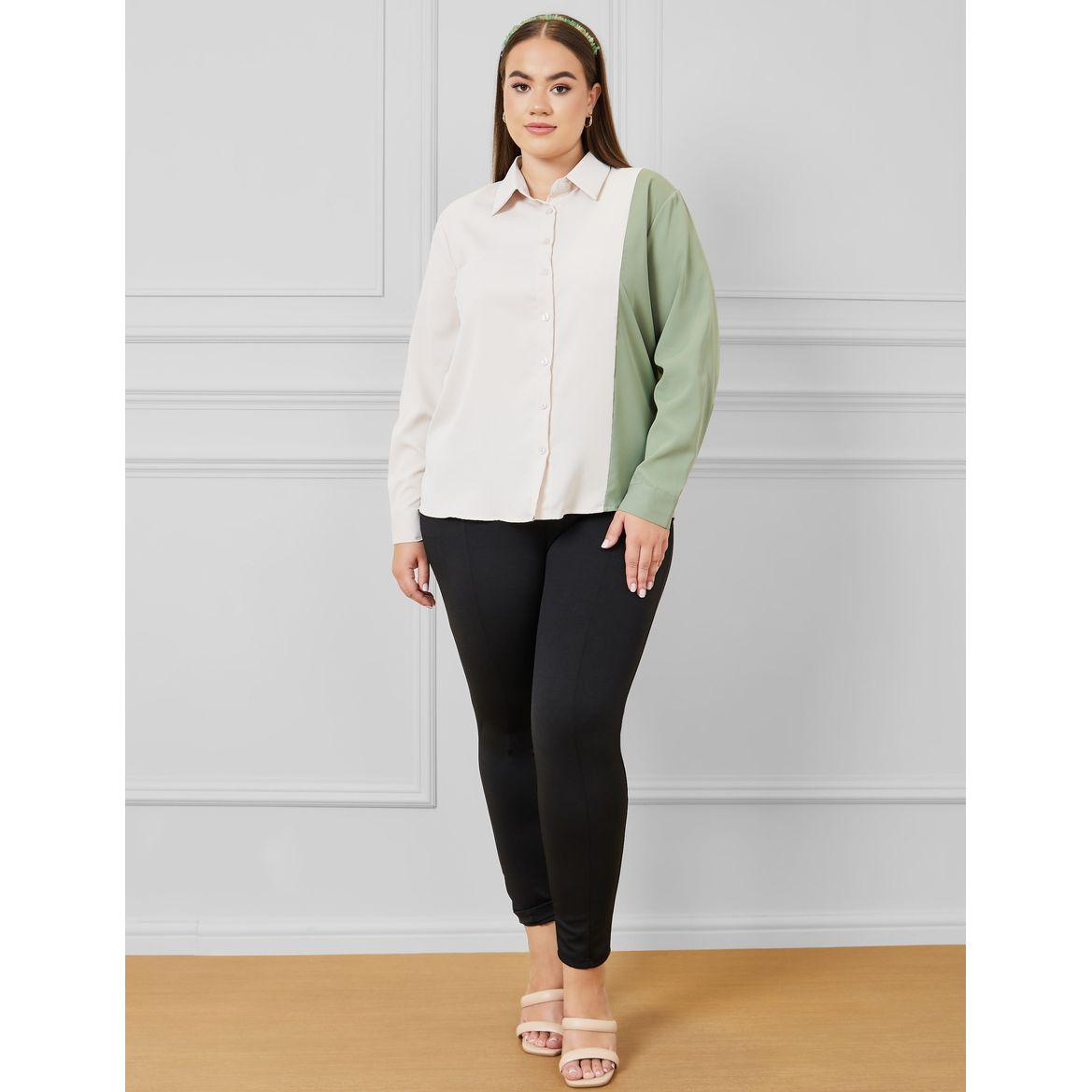 Styli Plus Colourblock Detail Long Sleeve Shirt-women-clothing-shirtsandblouses-shirts-image-4