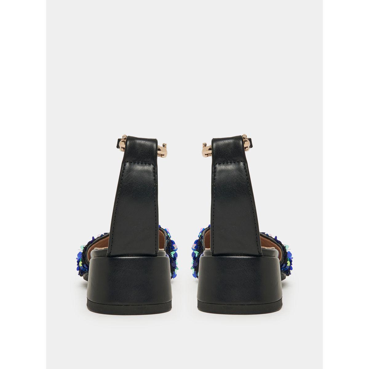حذاء مزين بالترتر مع سير كاحل للغلق-women-shoes-heels-image-5