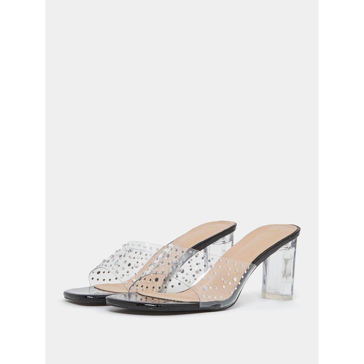 صندل بسيور شفافة مزينة بحجر الراين-women-shoes-heels-image-3