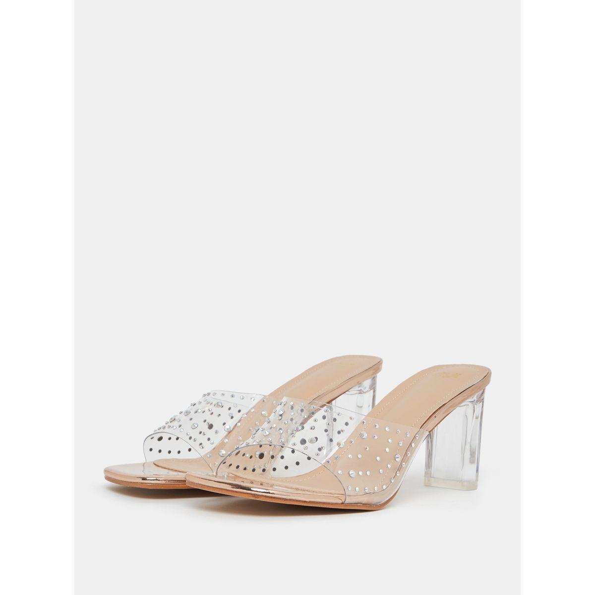 Styli Rhinestone Transparent Clear Strap Block Heel Sandal-women-shoes-heels-image-3