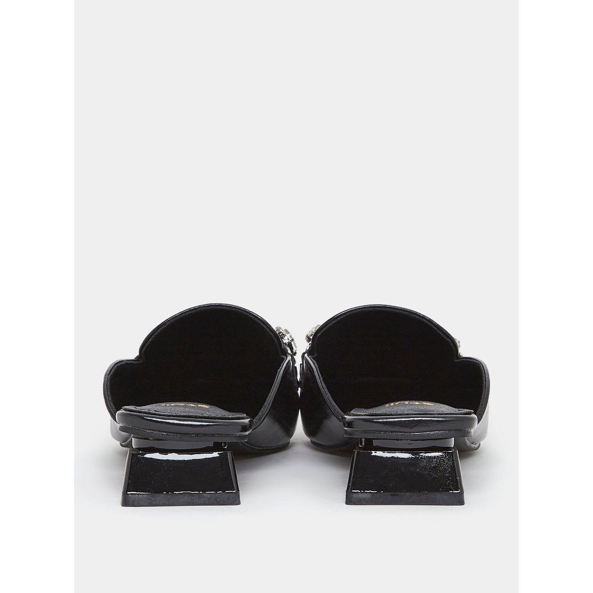 Styli Stone Embellished Backless Loafers-women-shoes-loafersandmoccasins-image-4