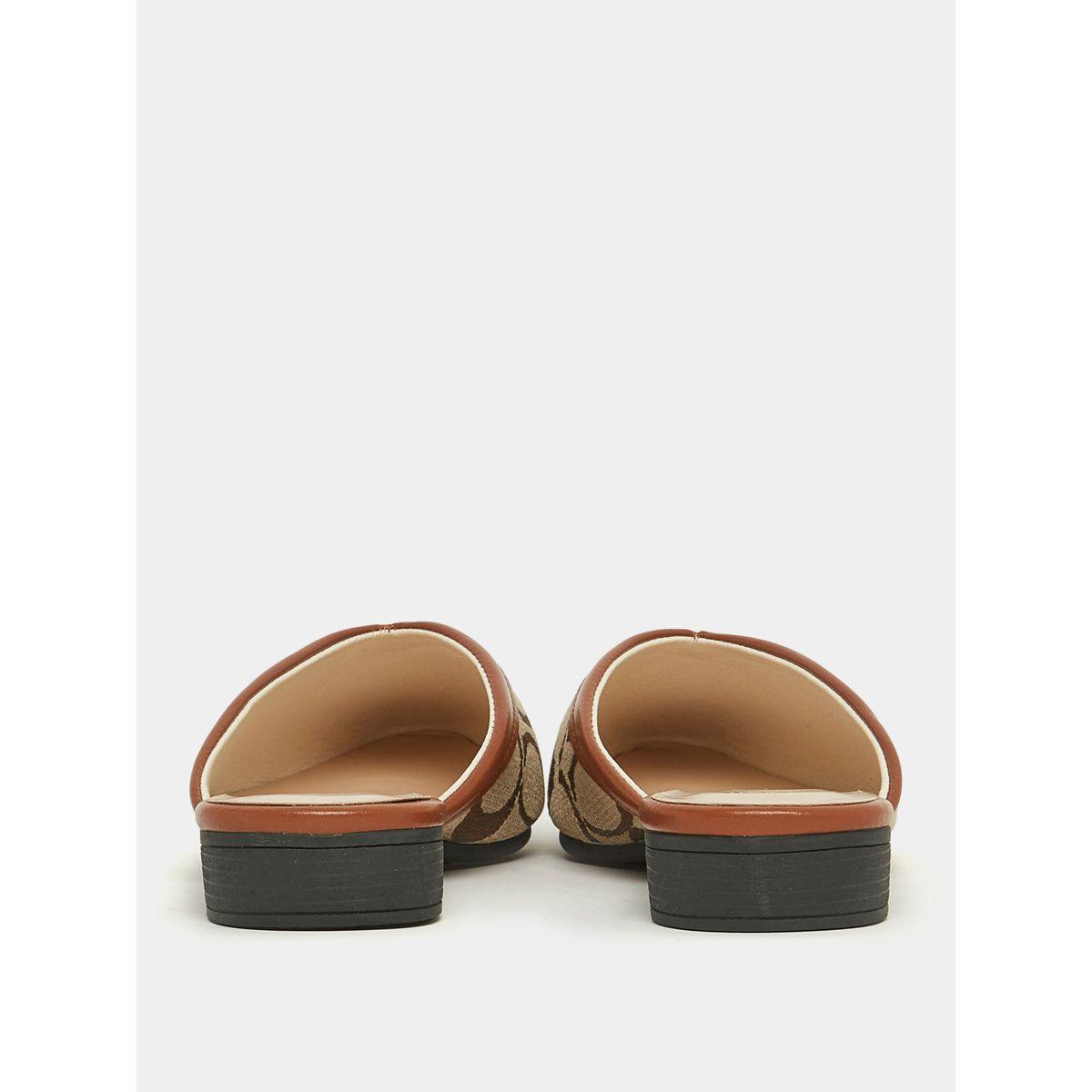 صندل فلات بتفاصيل جاكار سهل الارتداء-women-shoes-sandals-flats-image-4