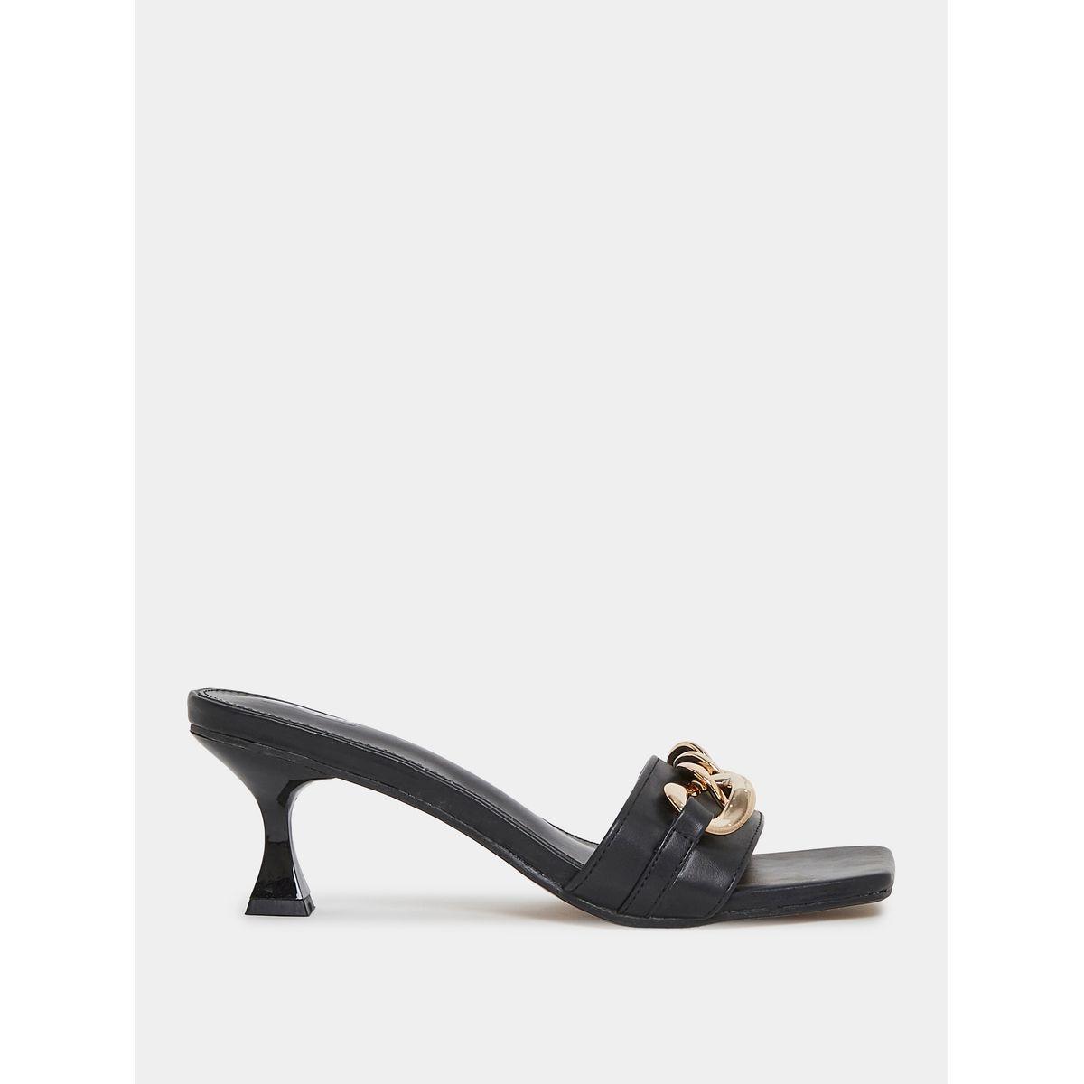 Styli Chunky Chain Accent Kitten Heel Sandal-women-shoes-heels-image-1