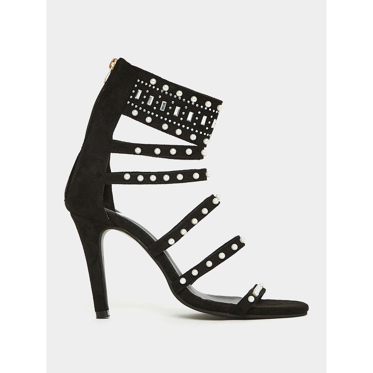 Styli Studded Multi Ankle Strap Stiletto Heel Sandal-women-shoes-heels-image-2