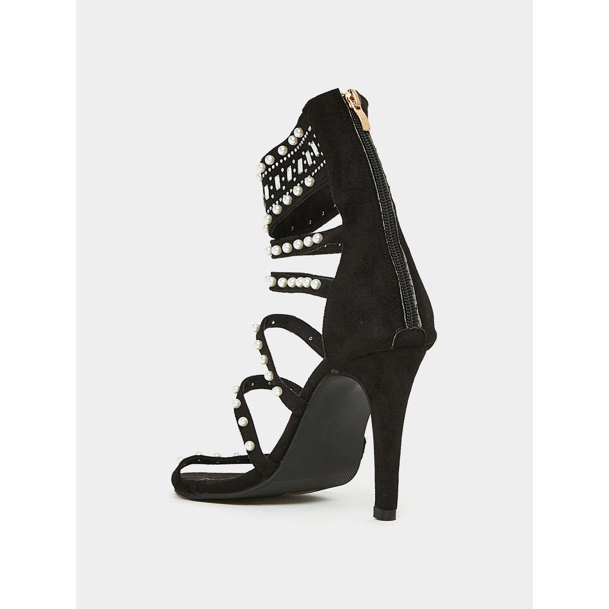 Styli Studded Multi Ankle Strap Stiletto Heel Sandal-women-shoes-heels-image-4