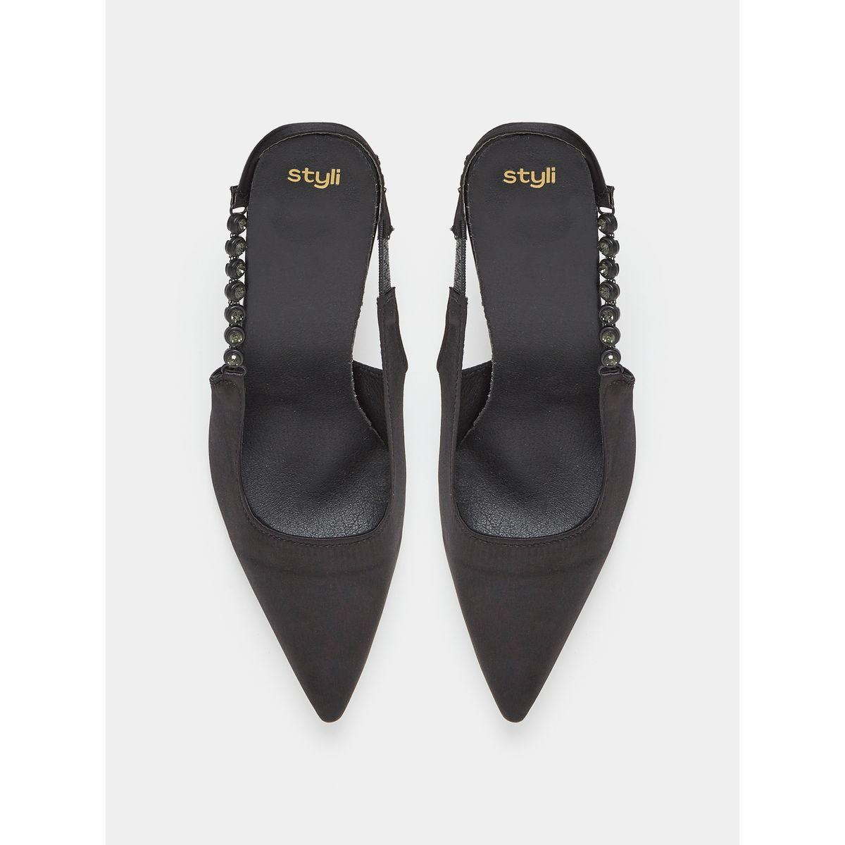 Styli Embellished Side Strap Stiletto Heel Sandals-women-shoes-heels-image-5